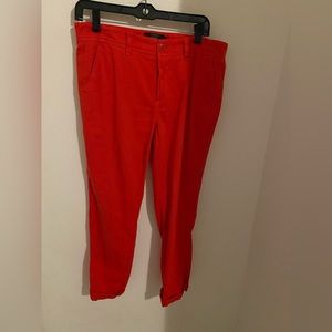 Red Chinos size 6 J. Crew
